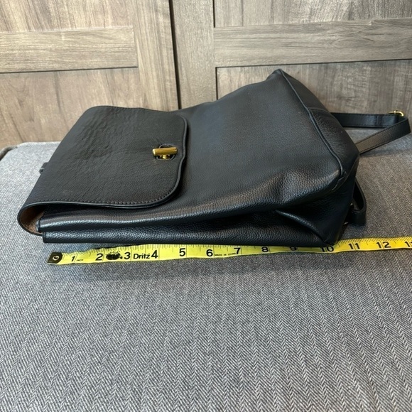 Antonio Melani Leather Backpack Black Purse